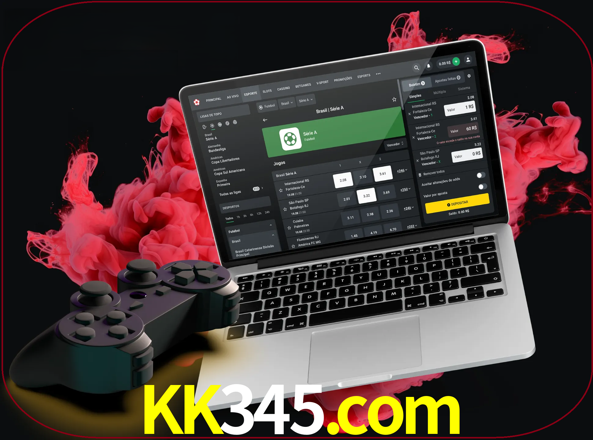 Visite a secção especial de jogos de vídeo em kk345 para descobrir em que jogos pode apostar e ganhar muito dinheiro.